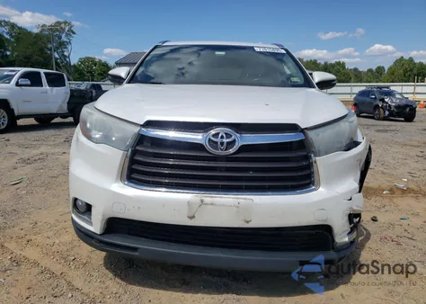 2015 Toyota Highlander Limited from USA, damaged, VIN 5TDDKRFH5FS106429